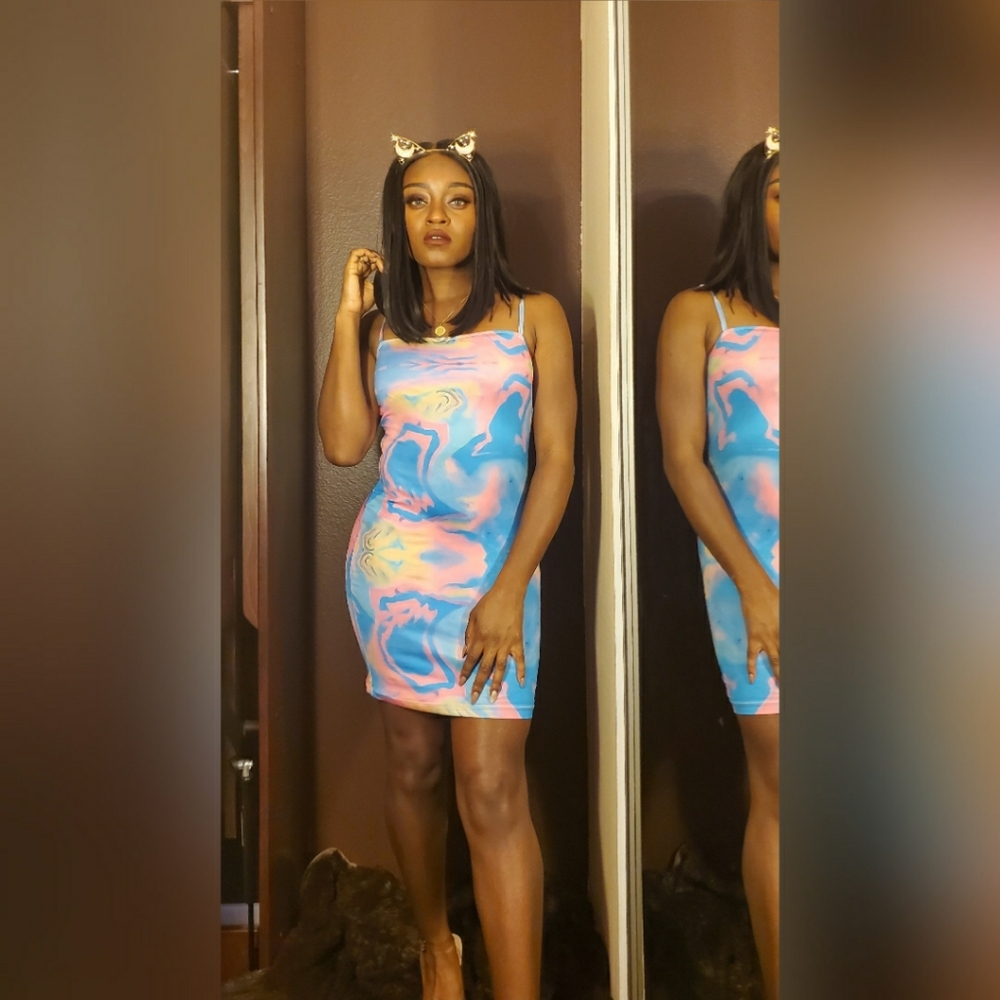 Cotton candy cloud club mini dress!